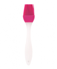 Silicone brush with white PP handle