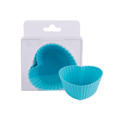 Silicone Heart Baking Cup Cupcake Mold Muffin Mold Pudding Mold Jelly Cup Ice Cube Mold DIY Soap mold