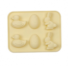 Silicone 6 holes easter chocolate mould candy mould baking mould