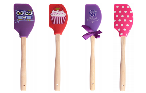 Silicone Spatula with wooden handle