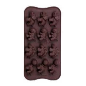 Silicone 12 holes dinosaur chocolate mould candy mould baking mould