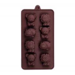 Silicone 8 holes animal chocolate mould candy mould baking mould