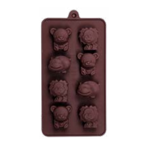 Silicone 8 holes animal chocolate mould candy mould baking mould