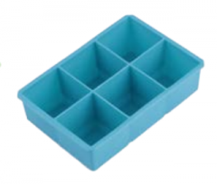 Silicone 6 holes square ice cube tray ice cube mould