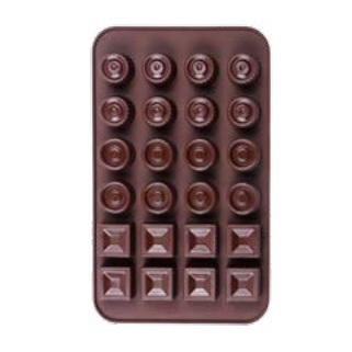 Silicone 24 holes chocolate mould candy mould baking mould