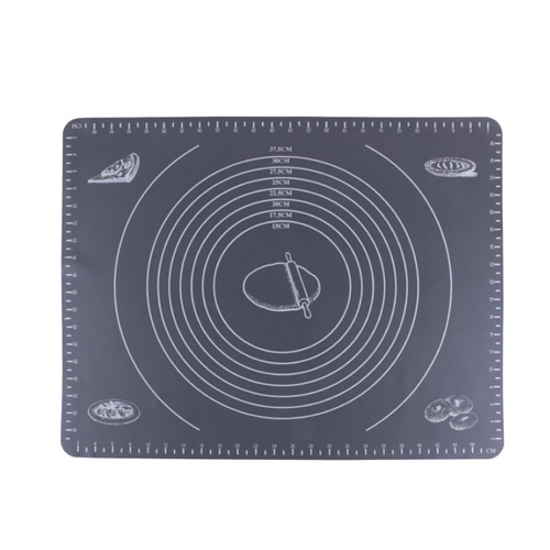 Silicone baking mat with printing measurement