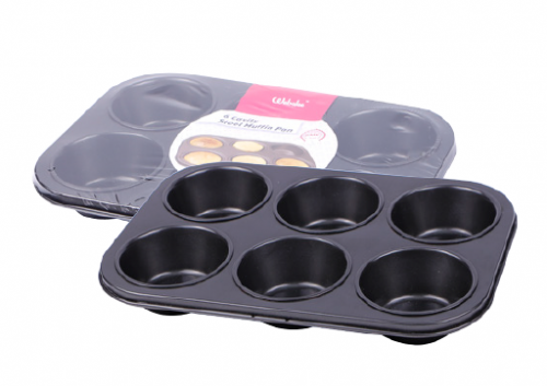 Carbon Steel 6-cavity Muffin Pan