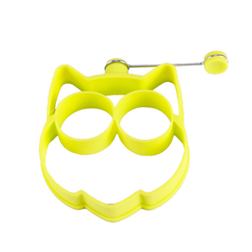Silicone owl shape egg fryer with S/S wire,Egg Cooking Rings,Silicone egg former,Durable & Reusable Silicone Ring Eggs