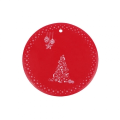 Silicone round pot mat with printing