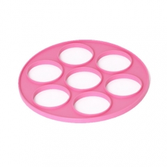 Silicone 7 holes round shape egg fryer,Pancake Cooker,Egg Mold Breakfast Molds Silicone Egg Mold Fried Egg Mold