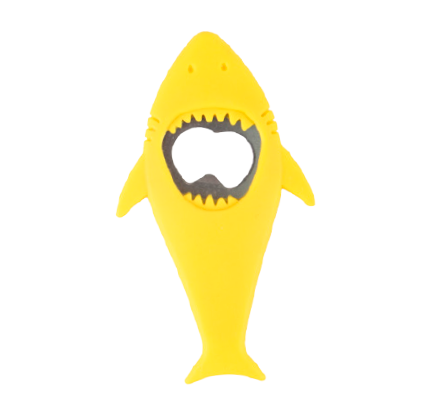 Silicone bottle opener shark shape