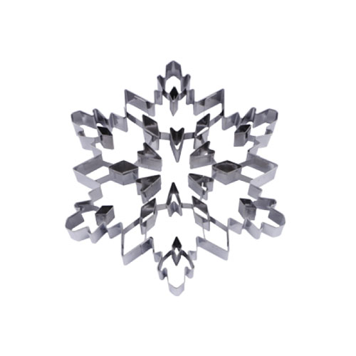 Stainless steel snowflake cookie cutter