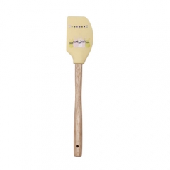 Silicone spatula with wooden handle(with printing)