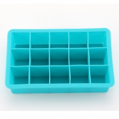 Silicone 15 holes square ice cube tray ice cube mould