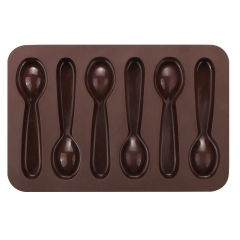 Silicone 6 spoons shape chocolate mould candy mould baking mould