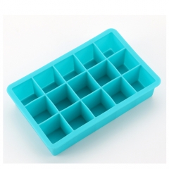 Silicone 15 holes square ice cube tray ice cube mould