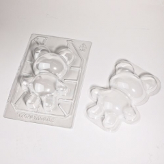 Clear plastic cake mould