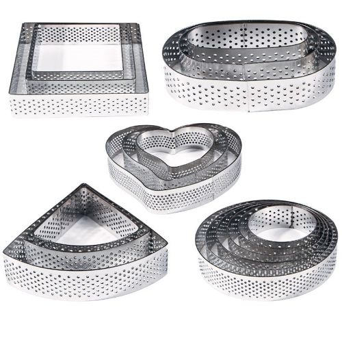Stainless steel mousse ring 18 packs
