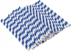 Disposable Paper Straws Blue Striped 144pcs/bag