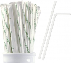 PLA Drinking Compostable Straws 200 Pack