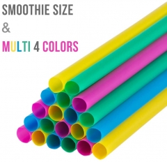 9 Inch Long Wide Drinking Plastic Straw 100 Pack