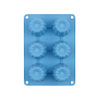 Silicone Cake Mold Baking Mold 6 Cavity Jelly Cup Pudding Ice Mold DIY Soap Mold