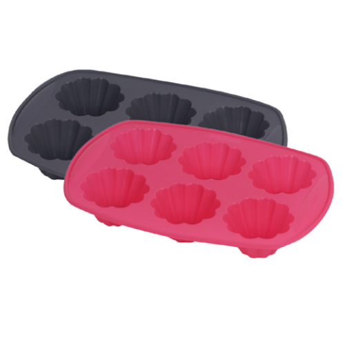 Silicone Flower Cake Mold 6 Cavity Pudding Mold Jelly Cup