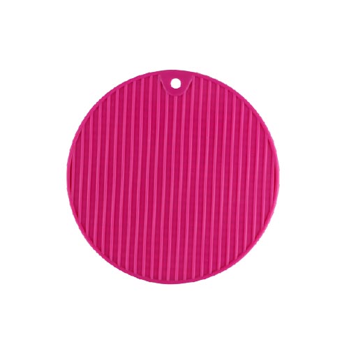 Silicone round pot mat/spoon holder