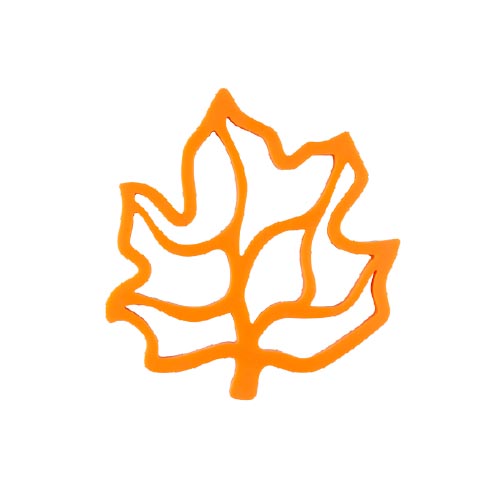Silicone maple leaf pot mat/trivet