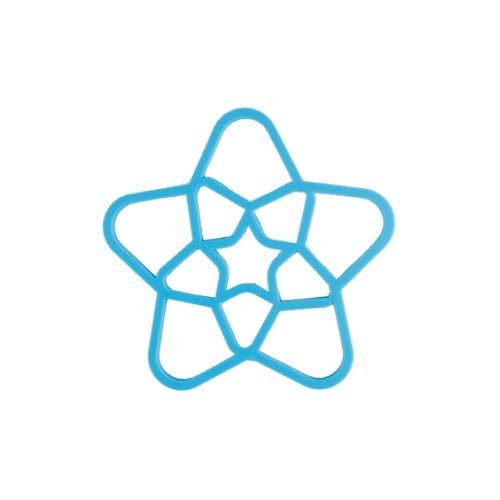 Silicone three star shape pot mat/trivet