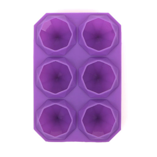 Silicone Ice Mold 6 Diamond ice cube mould ice cube tray