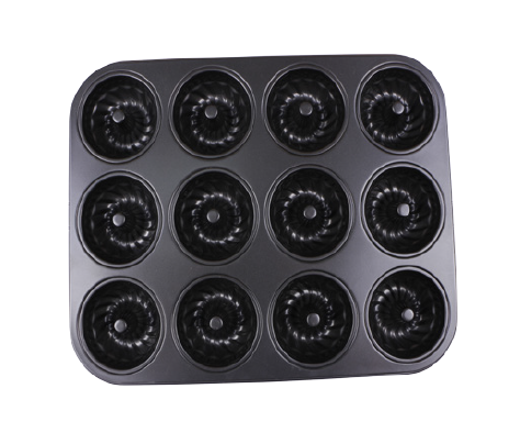 12 hole Carbon Steel Chiffon cake pan