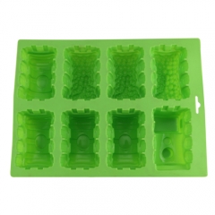 Silicone Train Cake Mold 8 Cavity Baking Mold Jelly Pudding Ice Mold DIY Soap Mold