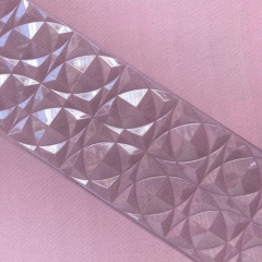 Clear plastic origami mousse cake mold