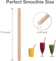 Custom Smoothie Paper Straws 100 Pack